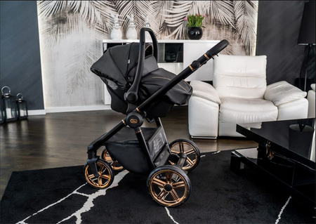 Wózek dziecięcy ADBOR OXV 3D RING 3w1 + Torba + Pokrowiec + Moskitiera + Fotelik CAPRI (kolor: ECO-04)
