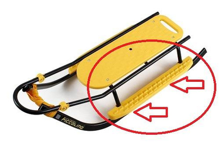 Podnóżki - zestaw 2 szt. do Sanek Adbor Piccolino i Lumo kolor: Żółty