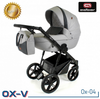 Wózek dziecięcy ADBOR OX-V 2w1 + Torba + Pokrowiec + Moskitiera + Uchwyt na butelkę (kolor: Ox-04)
