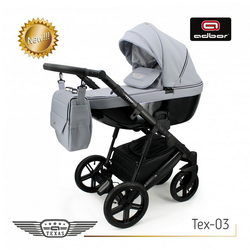 Wózek dziecięcy ADBOR TEXAS 2w1 + Torba + Pokrowiec + Moskitiera + Uchwyt na butelkę (kolor: Tex-03)