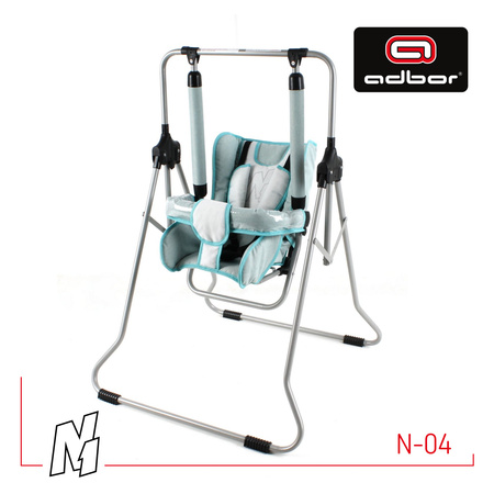 Huśtawka Stojąca Ogrodowa Domowa Solidna ADBOR N1 3W1 LEŻACZEK kolor N-04 + GRATIS ZABAWKA