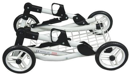 Wózek lalkowy ADBOR LILY Stelaż Classic + Torebka + Koszyk (kolor: Lc-08)