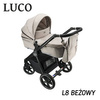 Wózek dziecięcy ADBOR LUCO 2w1 + Torba + Pokrowiec + Moskitiera (kolor: L8)