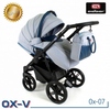 Wózek dziecięcy ADBOR OX-V 2w1 + Torba + Pokrowiec + Moskitiera + Uchwyt na butelkę (kolor: Ox-05)