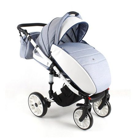 Wózek dziecięcy ADBOR OTTIS WHITE 2w1 + Torba + Pokrowiec + Moskitiera + Uchwyt na butelkę (kolor: Ott-03)