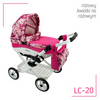 Wózek dla Lalek Adbor Lily Classic + Specjalny Gratis - Stelaż Classic kolor: Lc-20