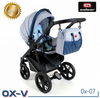 Wózek dziecięcy ADBOR OX-V 2w1 + Torba + Pokrowiec + Moskitiera + Uchwyt na butelkę (kolor: Ox-05)