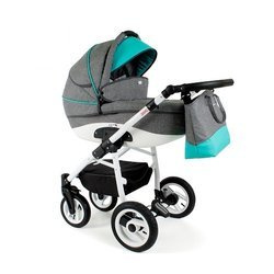 Wózek dziecięcy ADBOR NEMO 2w1 + Torba + Pokrowiec + Moskitiera (kolor: ST-19)