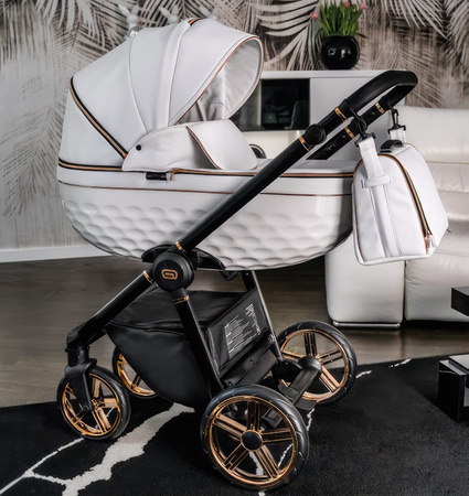 Wózek dziecięcy ADBOR OXV 3D RING 3w1 + Torba + Pokrowiec + Moskitiera + Fotelik CAPRI (kolor: ECO-01)