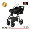 Wózek dziecięcy ADBOR NEMO 3w1 + Torba + Pokrowiec + Moskitiera + Fotelik Samochodowy (kolor: ST-19)