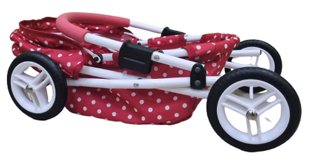 Wózek lalkowy ADBOR LILY Stelaż Classic + Torebka + Koszyk (kolor: Lc-09)