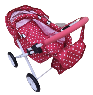 Wózek lalkowy ADBOR LILY Stelaż Classic + Torebka + Koszyk (kolor: Lc-09)