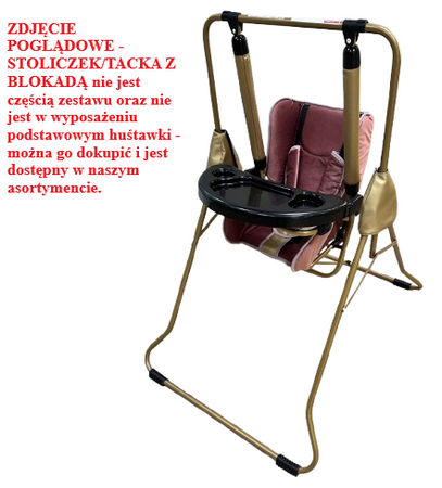 Huśtawka Stojąca Ogrodowa Domowa ADBOR N1 GOLD 3W1 LEŻACZEK kolor NG15 + GRATIS ZABAWKA