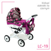 Wózek dla Lalek Adbor Lily Classic + Specjalny Gratis - Stelaż Classic kolor: Lc-19