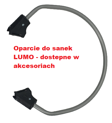 Sanki metalowe Adbor LUMO z pasami kolor: SREBRNY