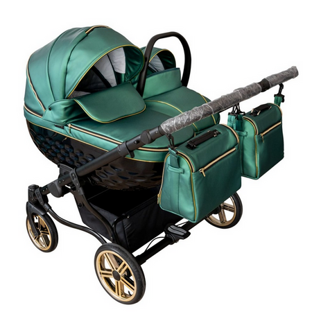 Wózek dziecięcy ADBOR OXV-3D 3w1 + Torba + Pokrowiec + Moskitiera + Uchwyt na butelkę + Fotelik Samochodowy (kolor: OXV-3D-01)