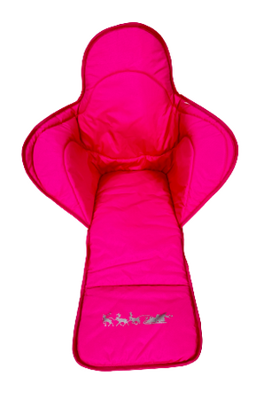 Sanki metalowe Adbor Piccolino Standard z oparciem i pasami kolor: SREBRNY