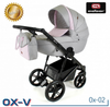 Wózek dziecięcy ADBOR OX-V 2w1 + Torba + Pokrowiec + Moskitiera + Uchwyt na butelkę (kolor: Ox-02)
