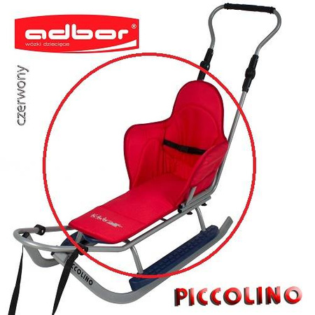 Materacyk - Podkładka Adbor do Sanek Piccolino kolor: Czerwony