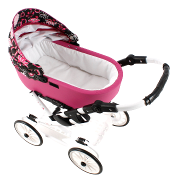 Wózek dla Lalek Składany Głęboki Adbor Viki Gondola + Torba + Koszyk (kolor: Vi-08)