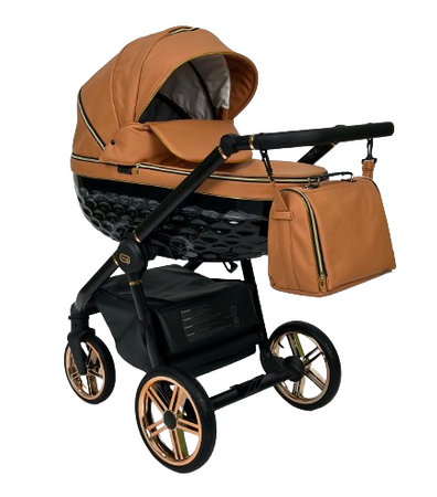 Wózek dziecięcy ADBOR OXV-3D 3w1 + Torba + Pokrowiec + Moskitiera + Uchwyt na butelkę + Fotelik Samochodowy (kolor: OXV-3D-01)