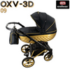 Wózek dziecięcy ADBOR OXV-3D 2w1 + Torba + Pokrowiec + Moskitiera + Uchwyt na butelkę (kolor: OXV-3D-09)