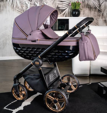 Wózek dziecięcy ADBOR OXV-3D 3w1 + Torba + Pokrowiec + Moskitiera + Uchwyt na butelkę + Fotelik Samochodowy (kolor: OXV-3D-01)