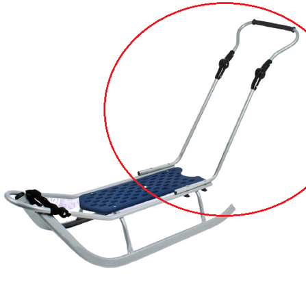 Popychacz - Prowadnik Regulowany do Sanek Piccolino kolor: Czarny